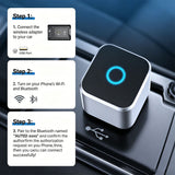 Wireless CarPlay Adapter Plug and Play Android Auto Adapter for Apple iOS 10+ Android 11.0+