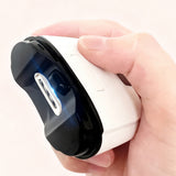 3-Speed Adjustable Electric Nail Clipper with LED Light Digital Display Nail Trimmer with Debris Storage White
