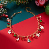 Christmas Necklace with Jingle Bell Pendant Festive Holiday Jewelry Style 2