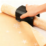 2PCS Wrapping Paper Cutter Set – Gift Wrap Roll Cutting Tool for Christmas & Crafting Style 1