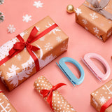 2PCS Wrapping Paper Cutter Set – Gift Wrap Roll Cutting Tool for Christmas & Crafting Style 2