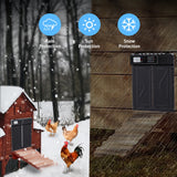 Extra Large Automatic Chicken Coop Door Battery Powered Weather-Resistant Hen House Gate Opener