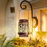 Solar Hummingbird Lantern with Hollow Iron Design for Outdoor Decoration