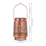 Solar Hummingbird Lantern with Hollow Iron Design for Outdoor Decoration