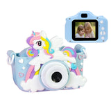 Kids 1080P Digital Camera with 32GB TF Card Christmas Birthday Gift Toy Blue