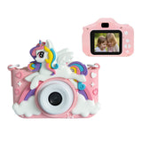 Kids 1080P Digital Camera with 32GB TF Card Christmas Birthday Gift Toy Pink