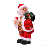 Electric Dancing Santa Claus Toy with Guitar and Music Christmas Decoration Style 1