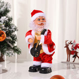 Electric Dancing Santa Claus Toy with Guitar and Music Christmas Decoration Style 2