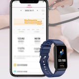 Bluetooth Smart Watch Fitness Tracker Blue