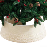 Soft Plush Christmas Tree Skirt Base Cover for Holiday Home Decoration