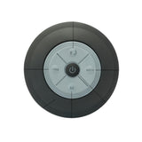 LED Bluetooth Portable Speaker with Suction Cup for Shower and Travel Black