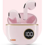 Wireless Bluetooth In-Ear Earbuds with Charging Case for Daily Use Pink