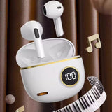Wireless Bluetooth In-Ear Earbuds with Charging Case for Daily Use White