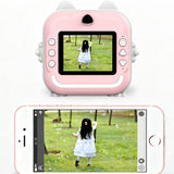 Instant Print Camera Mini Portable Photo Printer Toy Creative Gift Pink