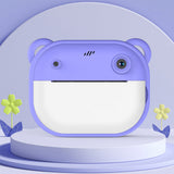 Digital Instant Print Camera Toy for Outdoor Fun Purple