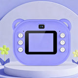 Digital Instant Print Camera Toy for Outdoor Fun Purple
