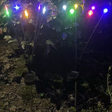 2PCS Solar RGB LED Swinging Stake Light Outdoor Garden Lamp with Wind Motion