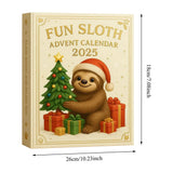 Christmas Sloth Advent Calendar 24-Day Holiday Countdown with Acrylic Ornaments