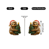 Christmas Sloth Advent Calendar 24-Day Holiday Countdown with Acrylic Ornaments