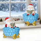 USB Powered Christmas Santa LED Decorative Light Xmas Ornament Blue
