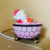 USB Powered Christmas Santa LED Decorative Light Xmas Ornament Pink