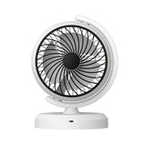 Desktop Cooling Fan with 3-Speed Adjustable Airflow and Built-in LED Light