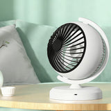 Desktop Cooling Fan with 3-Speed Adjustable Airflow and Built-in LED Light