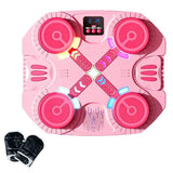 Smart Music Boxing Target Interactive Punching Training Toy for Home Pink
