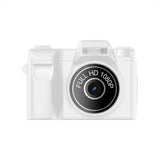 Mini Thumb Digital Camera Portable HD Pocket Video Recorder for Travel and Daily Use White