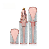 2-in-1 Electric Hair Remover and Eyebrow Trimmer for Women Portable Grooming Tool Blue
