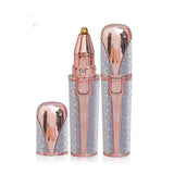 2-in-1 Electric Hair Remover and Eyebrow Trimmer for Women Portable Grooming Tool Purple