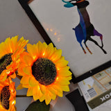 Sunflower LED Night Light Decorative Rechargeable Table Lamp for Home Decor