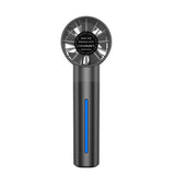 Portable High-Speed USB Mist Fan – Rechargeable Cooling Fan for Travel Office & Home  Black