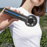 Portable High-Speed USB Mist Fan – Rechargeable Cooling Fan for Travel Office & Home  Black
