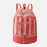Swimming Backpack with Dry Wet Separation for Travel Beach & Pool Pink
