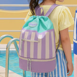 Swimming Backpack with Dry Wet Separation for Travel Beach & Pool Purple