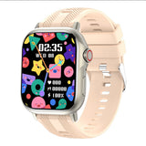 Bluetooth Smart Watch Full Screen Fitness Tracker with Call Function for Daily Use Gold