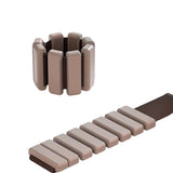 Adjustable Removable Silicone Weighted Wrist and Ankle Bands for Fitness Gray