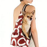 Pet Shoulder Sling Carrier Bag for Dog Cat Puppy Travel in Oxford Cloth Brown