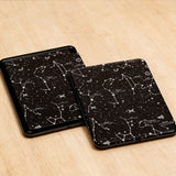 Kindle Painted Protective PU Leather Smart Cover Compatible With Kindle Black White