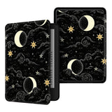 Kindle Painted Protective PU Leather Smart Cover Compatible With Kindle Yellow Black