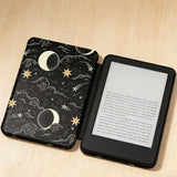 Kindle Painted Protective PU Leather Smart Cover Compatible With Kindle Yellow Black