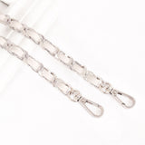 Leather Chain Replacement Strap for Crossbody and Shoulder Handbags White