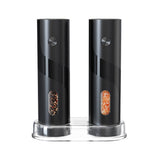2-Piece Electric Salt and Pepper Grinder Set with Adjustable Ceramic Mill