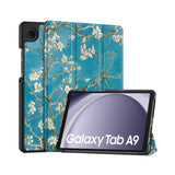 Protective Stand Case Compatible With Samsung Galaxy Tab A9 Plus 11 Inch 2023 PU Leather Cover Style 1