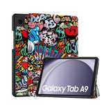 Protective Stand Case Compatible With Samsung Galaxy Tab A9 Plus 11 Inch 2023 PU Leather Cover Style 2
