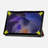 Protective Stand Case Compatible With Samsung Galaxy Tab A9 Plus 11 Inch 2023 PU Leather Cover Style 2
