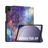 Protective Stand Case Compatible With Samsung Galaxy Tab A9 Plus 11 Inch 2023 PU Leather Cover Style 3