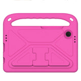 Shockproof Foam Stand Protective Case Compatible With Samsung Galaxy Tab A9 Plus Eleven Inch 2023 Rose Red