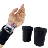 2 PCS Outdoor Sports Wrist Wallets Zipper Pouch for Running and Fitness